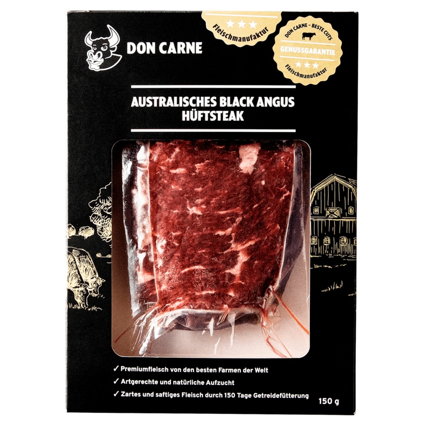 Don Carne Australisches Black Angus Hüftsteak 150g